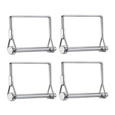 Trailer Coupler Pin 1/4"x4", 4 Pack Zinc-Plated Safety Locking Pin, Rust Resi...