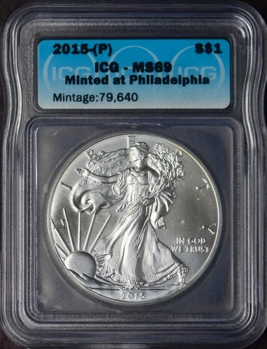2015-(P) American Silver Eagle - ICG MS69 - ✪COINGIANTS✪