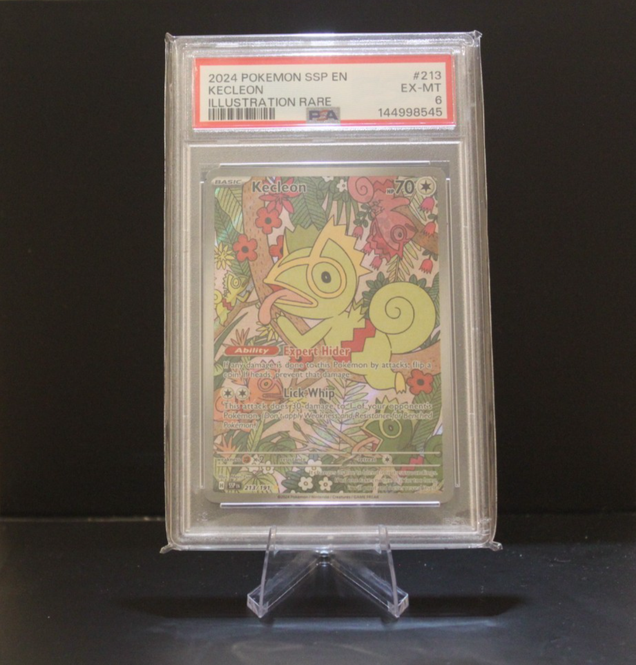 kecleon pokemon card value 2024 Ssp En-surging Sparks 213 Illustration Rare PSA 10 Graded All cards will be carefully packed for safe transit Kecleon 52/132 - Secret Wonders