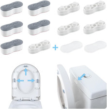 Bidet Toilet Seat Bumpers,Toilet Lid Bumper with 2 Height Choose,Strong Self Adh