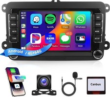 Car Stereo for VW Passat Golf MK5 MK6 Jetta T5 Wireless Carplay Android Auto,