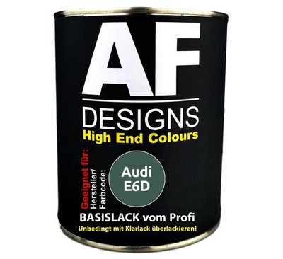1L Autolack für Audi E6D Jasper Green  Autolack Spritzfertig