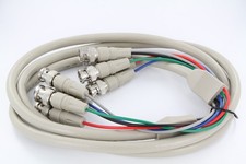 6' MONITOR CABLE 5 BNC TO 5 BNC SECURITY MONITOR CCTV BALUN TRANSCEIVER