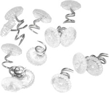 60 Pcs Upholstery Tacks Headliner Pins Clear Heads Twist Pins for Slipcovers and