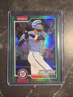 2026 Topps Series 1 - James Wood - Green Foil 12/99 - #349 - Washington National