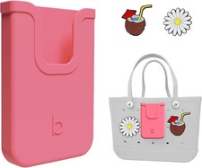 Silicone Phone Holder Compatible with Bogg Bag, Soft Silicone Charm Insert Acces
