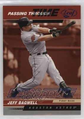 2005 Leaf Passing Through Time Blue Press Proof 57/75 Jeff Bagwell HOF b4d