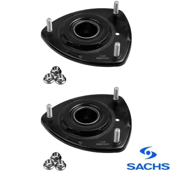 2X FederbeinstüTzlager Sachs 802404 2 Domlager Federbeinlager Vorderachse-image