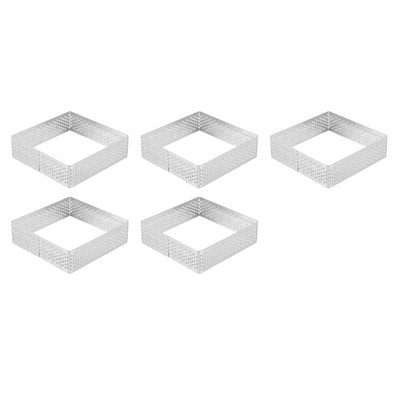 Lochtarte Edelstahl Törtchenformen Quadratform Form Kuchen6676