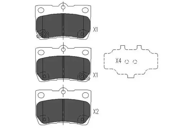 KBP-9083 KAVO PARTS Brake Pad Set, disc brake for LEXUS,TOYOTA - Image 3