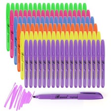 Buecs 108 Count Pack of 1 , Green,Pink,Blue,Orange,Purple,Yellow