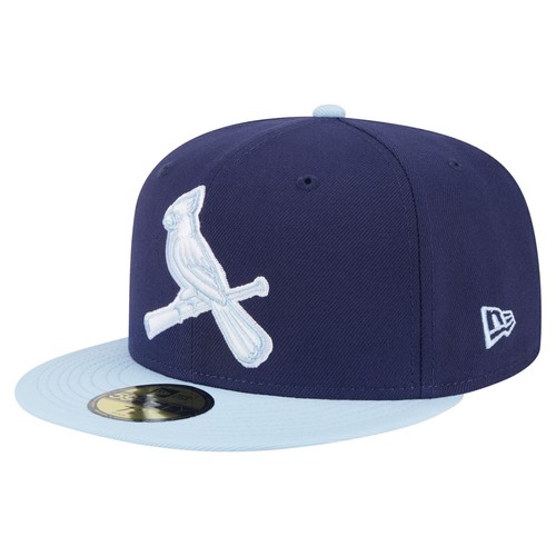 Men's New Era Navy/Light Blue St. Louis Cardinals Color Pack 2-Tone 59FIFTY - 第 1/6 張圖片
