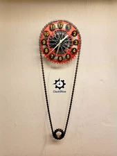 Handcrafted Bicycle Sprocket Clock - Upcycled Bike Parts Wall Art for Cyclists