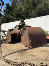 Heavy-Duty Excavator Digging Bucket &ndash; Rusted &ndash; Untested