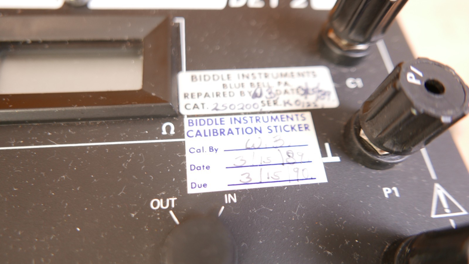 Biddle Megger DET 2/110 - Digital Earth (Ground) Tester w cable & carrying bag