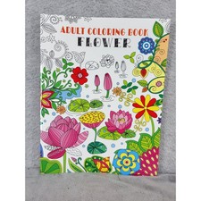 Vision Street Publishing Adult Coloring Book Flower Edition Stress Relief Art