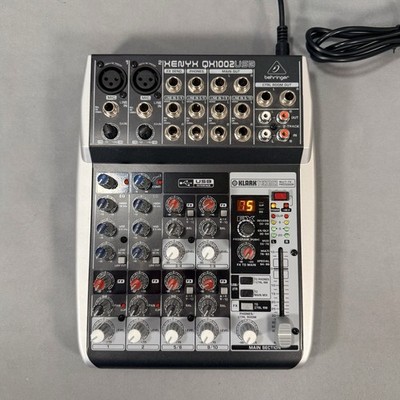BEHRINGER XENYX Q1002USB Analog Mixer + Adapter. Excellent Condition.