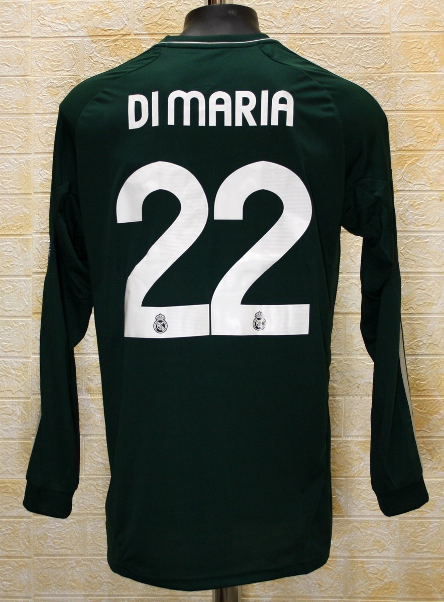 Real Madrid 2012-2013 UEFA CL third jersey Di Maria #22 | eBay