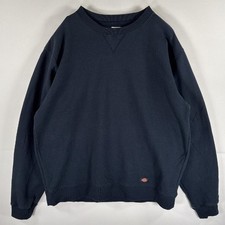 Dickies Sweatshirt Trainer Big Size Navy Cotton Polyester Used