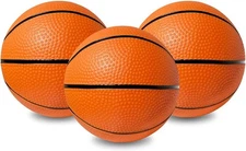 Botabee 5-Inch Mini Basketball Balls Set of 3 - Ideally Sized for Boys, Toddlers