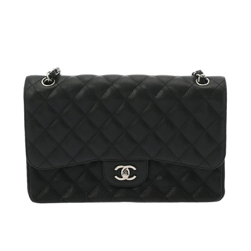 Chanel Matelasse W Flap Chain Shoulder 30 Black A58600 Bag r0_0724