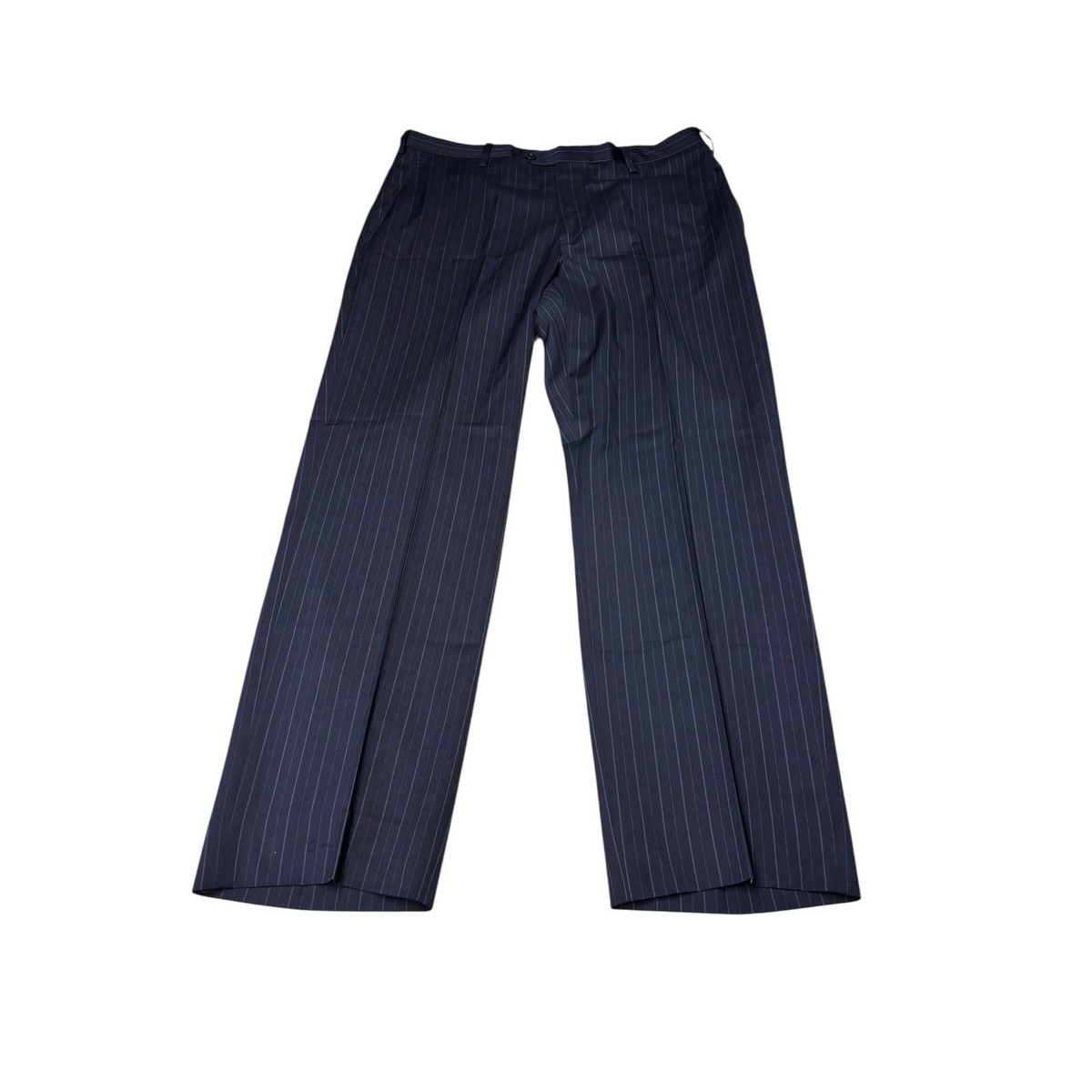 Brooks Brothers 1818 Fitzgerald Navy Pinstripe Wool Dress Pants