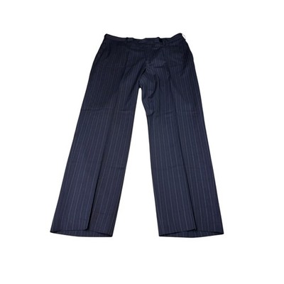 Brooks Brothers 1818 Fitzgerald Navy Pinstripe Wool Dress Pants Mens 37x30 Italy