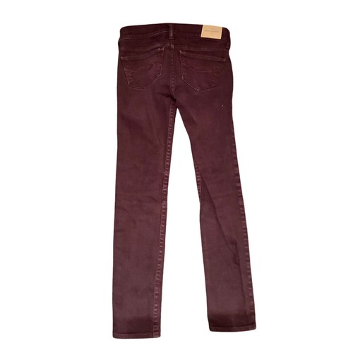Abercrombie & Fitch Kids Maroon Jeans Size 8 - Preppy, Casual, Everyday - Picture 2 of 4