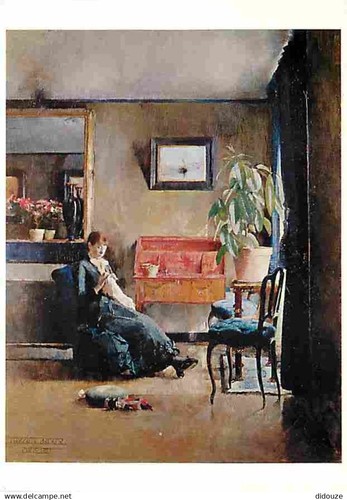 Art - Peinture - Harriet Backer - Blatt interior - CPM - Voir Scans Recto-Verso