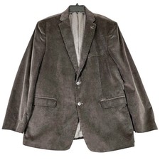 Saddlebred Heritage Corduroy Blazers Sport Coat Brown 46L Mens Cotton