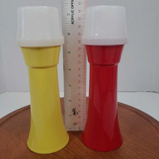 Tupperware Mustard  Ketchup Dispensers 718  870 VTG Retro