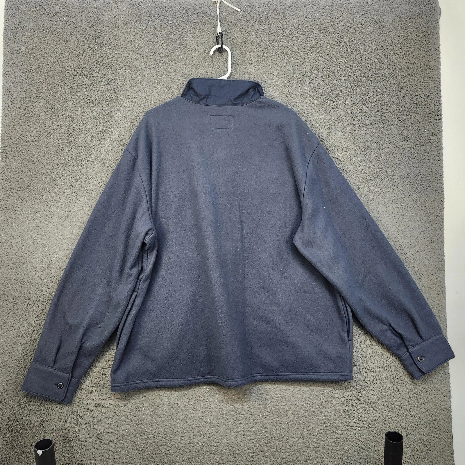 Goodfellow & Co Jacket Mens 2XL Blue Fleece Shirt Shacket Snap Button Casual - product detail image 6