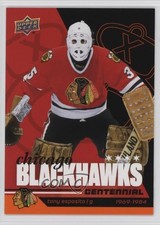 2025 Chicago Blackhawks Centennial High Decibel /125 Tony Esposito #18 HOF 6kv