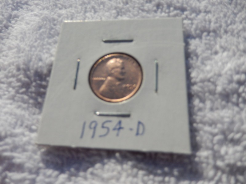 1954-D Lincoln Cent Circulated - Perfect For Coin Books!