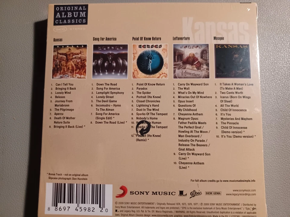 Kansas Original Album Classics CD Box - Bild 2 von 2