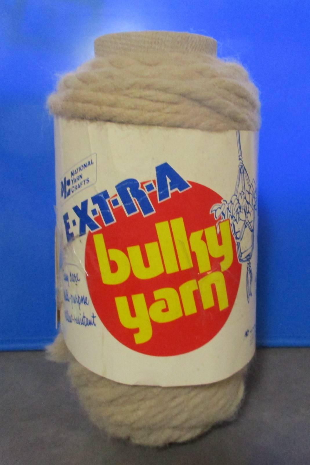 Vintage National Yarn Crafts Extra Bulky Yarn 3 ply 210ft. - Macrame Knitting