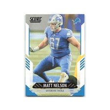 Matt Nelson 2021 Score #292 Detroit Lions Football Card NM