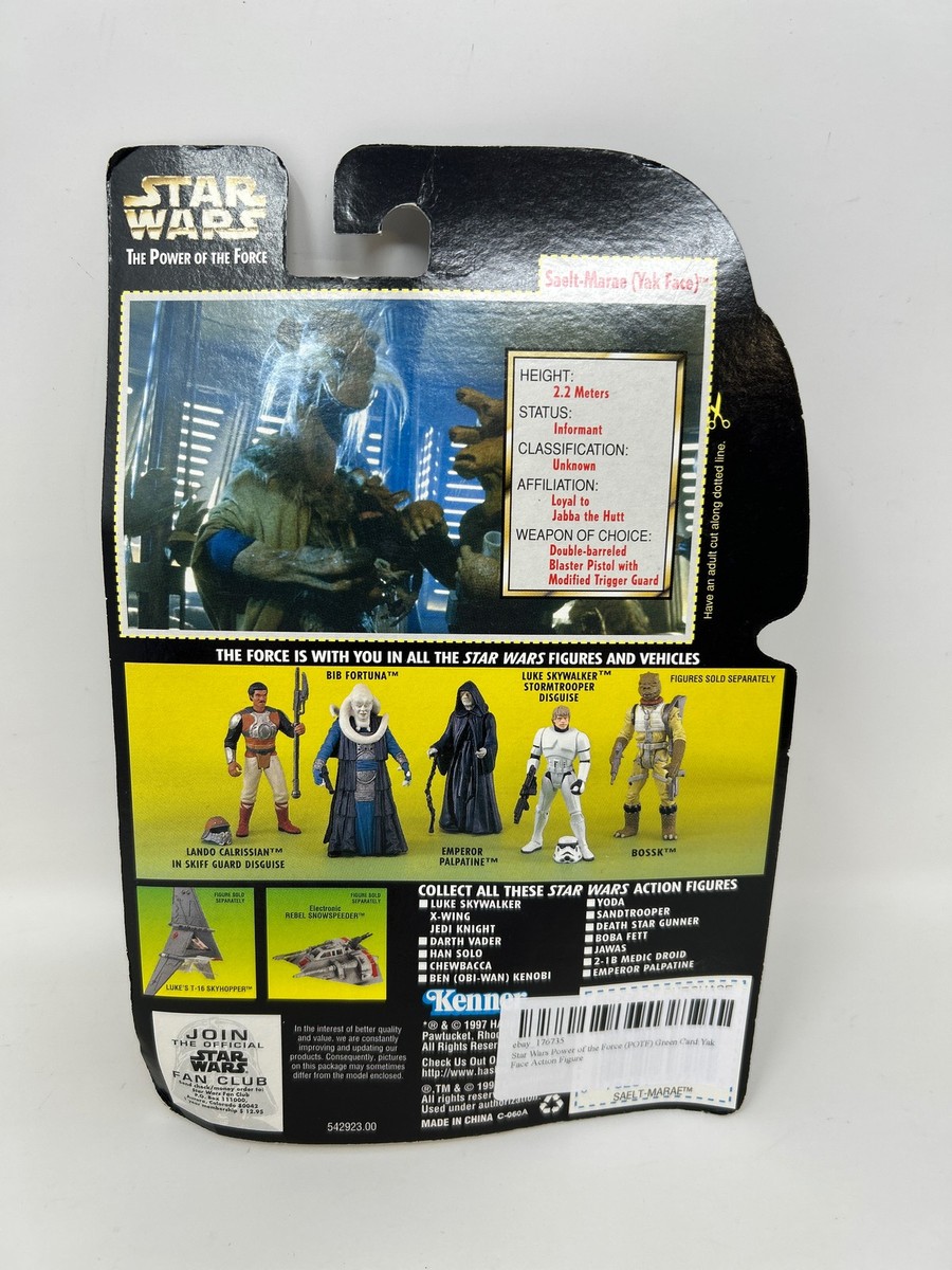 Star Wars Power of the Force POTF Green Card Yak Face Action