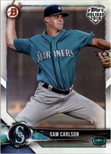 2018 Topps Bowman Holiday #THSC Sam Carlson - BB