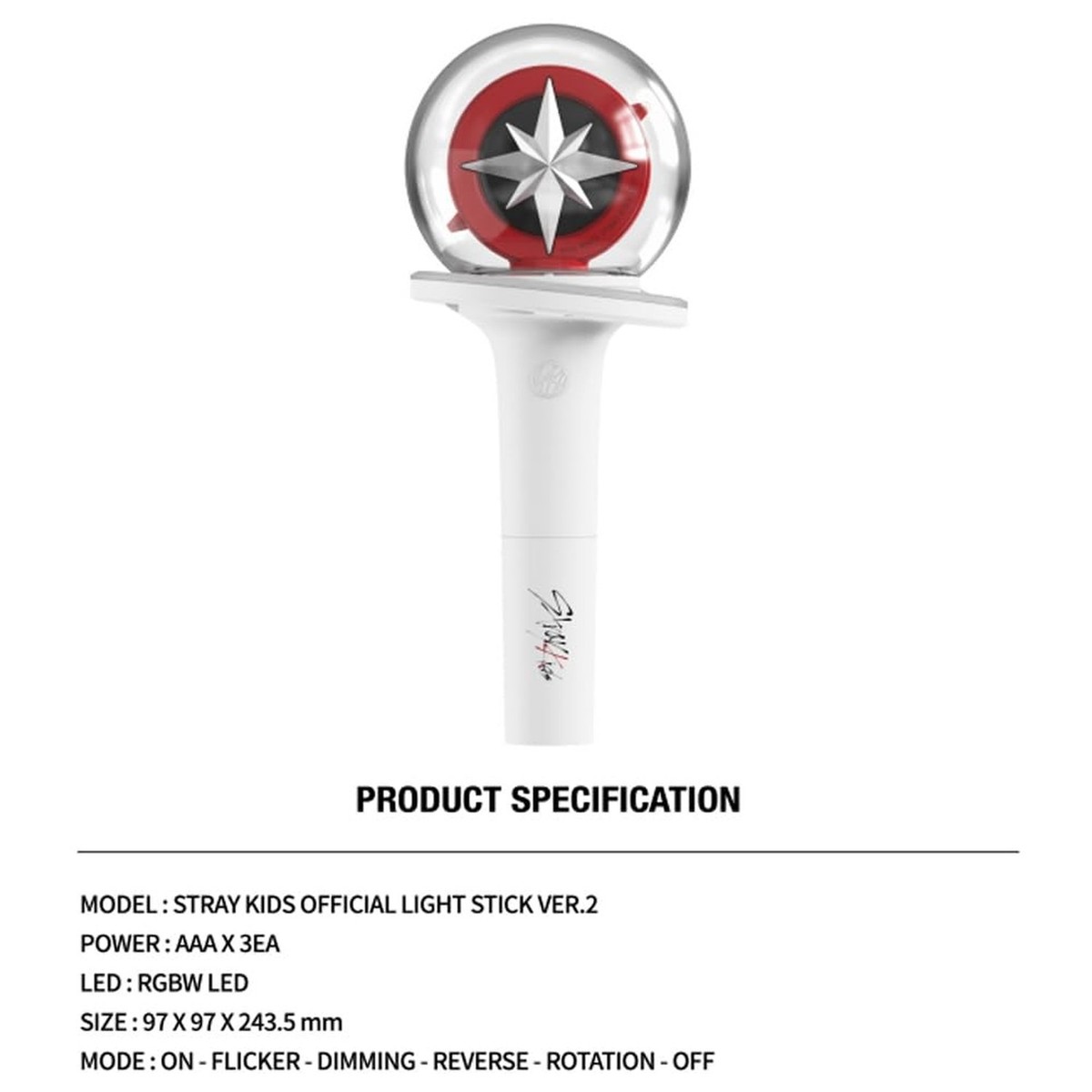 SAYZER Stray Kids Official Light Stick Ver 2 Kpop Merch