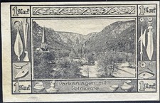 1 Mark Thale / Harz  1921 Notgeld Gutschein  #16.10.c