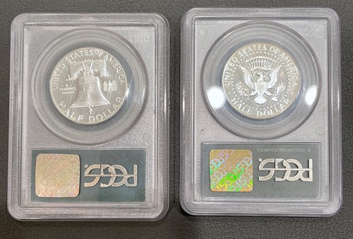 PCGS PR66 1963 Franklin Proof & 1968-S PR68 DCAM Kennedy half dollars - Picture 8 of 9