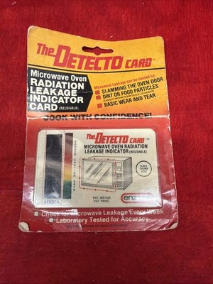 VINTAGE THE DETECTOR CARD MICROWAVE OVEN RADIATION LEAKAGE CARD (ff2)