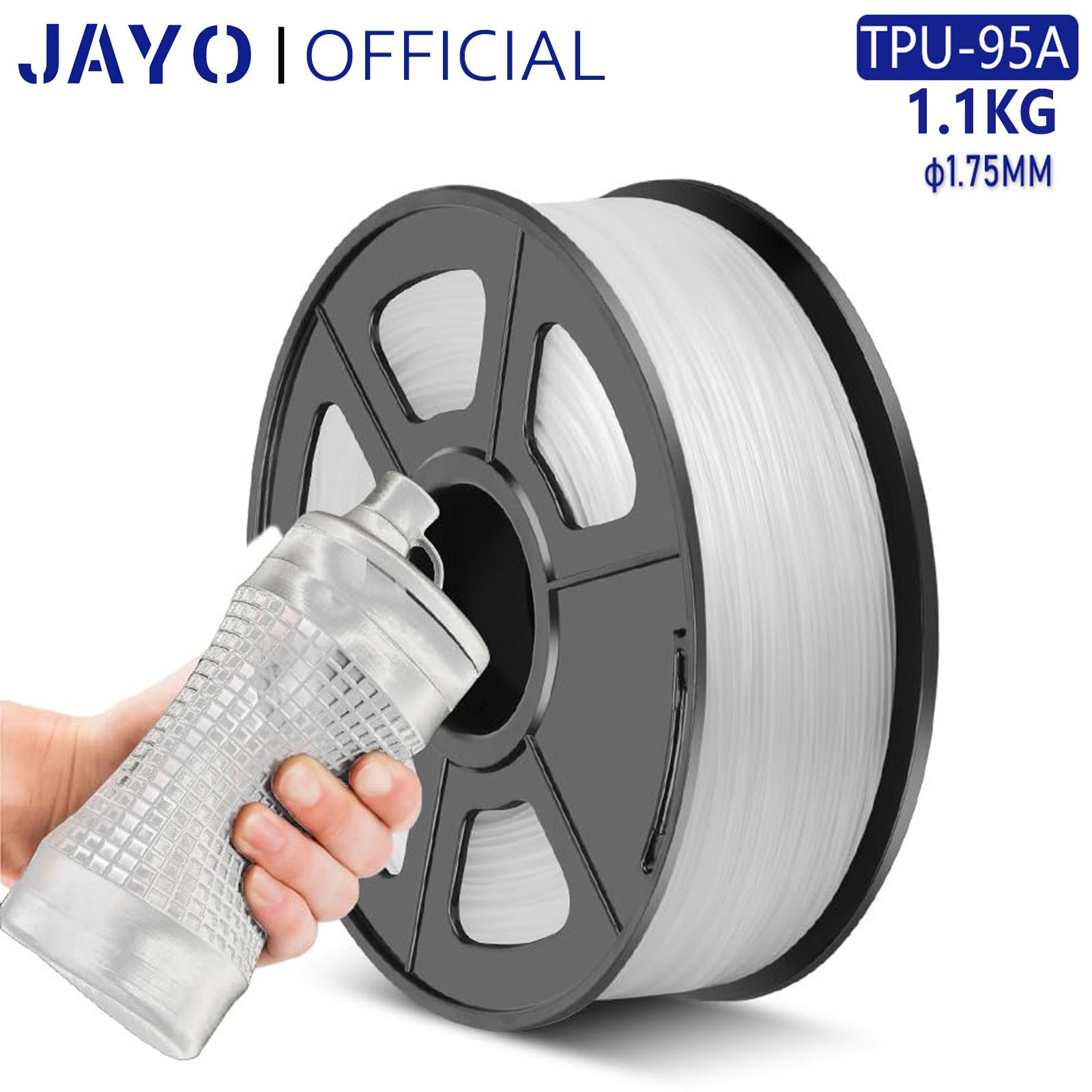 【Kaufe 4 Zahl 3】JAYO 1,1KG PLA PETG Matt ABS SILK ASA 1,75mm 3D Drucker Filament