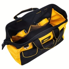 Steelite 13 Inch Heavy Duty Contractor Tool Bag 15 Pockets with Adjustable Strap