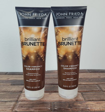 Lot 2 John Frieda Brilliant Brunette Shampoo Multi-Tone Brown Moisturizing 8.45
