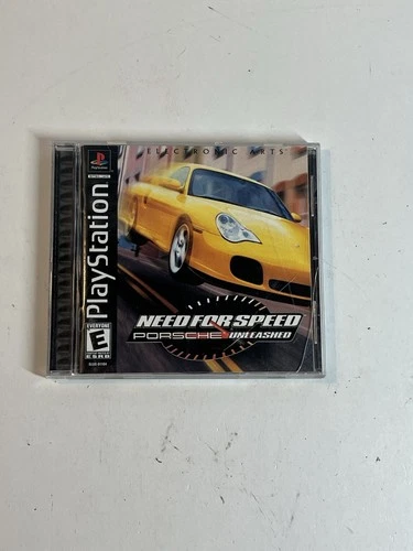 Need for Speed Porsche Unleashed Sony Playstation 1 PS1 Black Label CIB