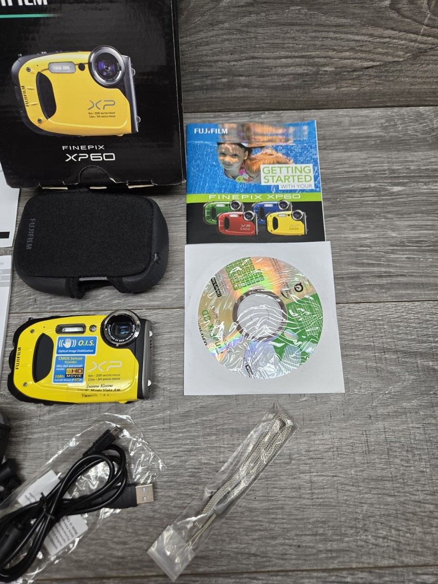 Fujifilm FinePix XP60 ブラック FujiFilm Finepix XP60 16.4 MP WaterProof Digital Camera HDMI Blue