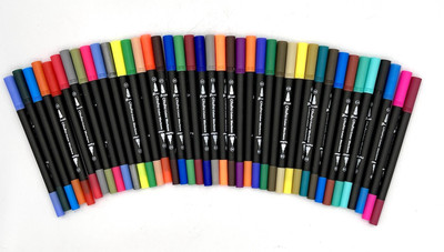 41 Ohuhu Dual Tip Water Based Art Markers, Brush & Fineliner