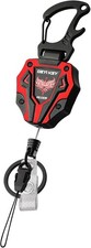 Retractable Keychain, Heavy Duty Carabiner Badge Holder, Tactical ID Badge Reel